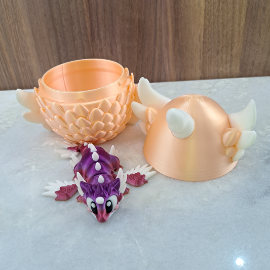 Œuf-Dragon Licorne rose – Magie enchantée à Collectionner