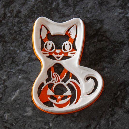 Emporte-pièce Chat et Citrouille - Halloween