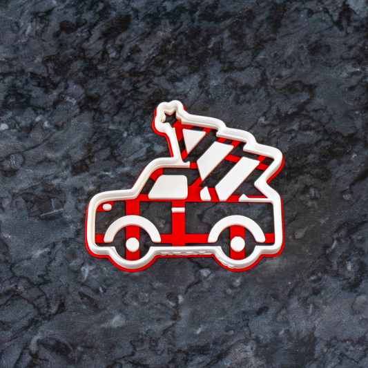 Emporte-pièce Voiture avec Sapin - Noël