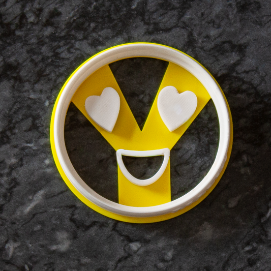 Emporte-pièce Amoureux - Emoji Yeux Cœurs