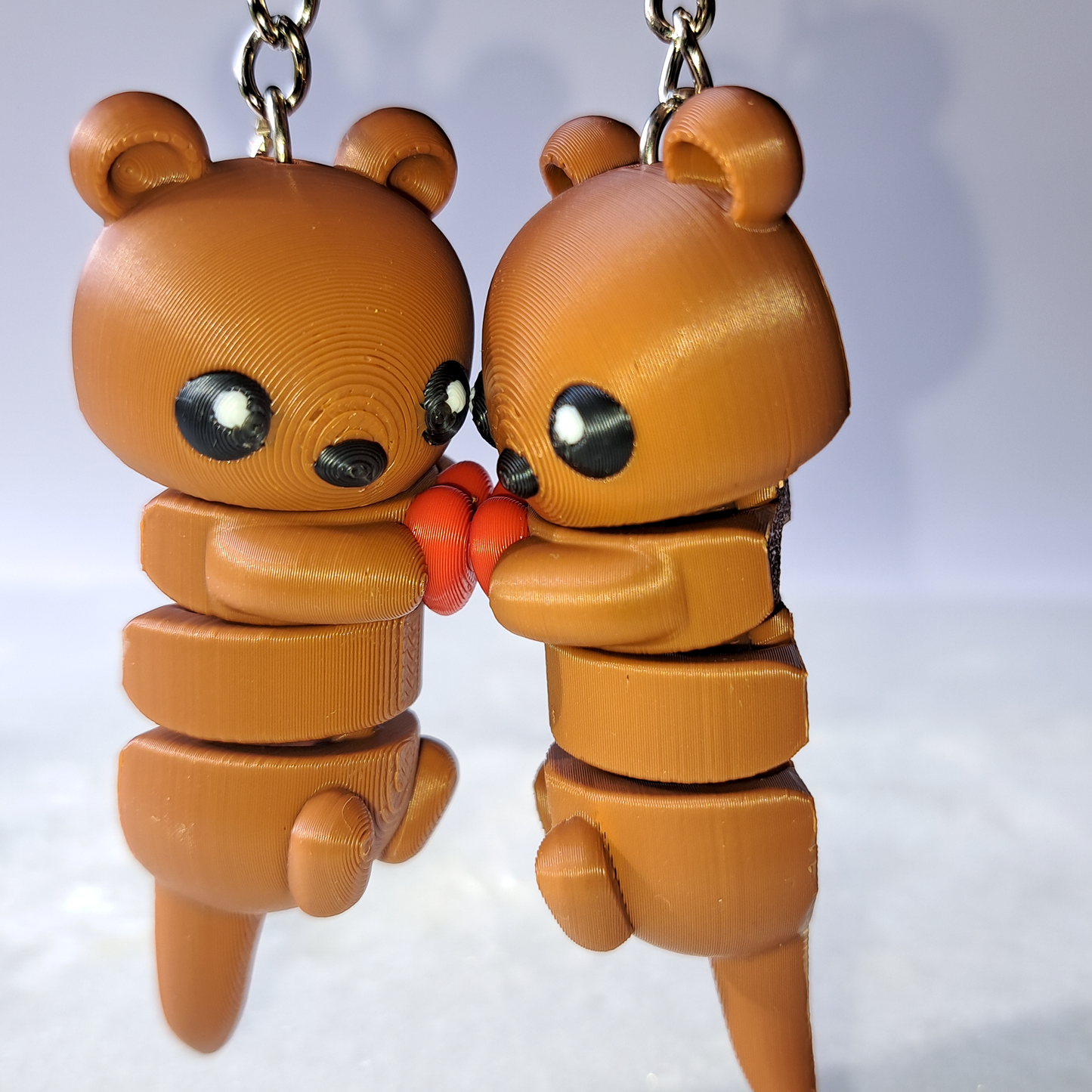 Duo de loutres amoureuses - Porte-Clés