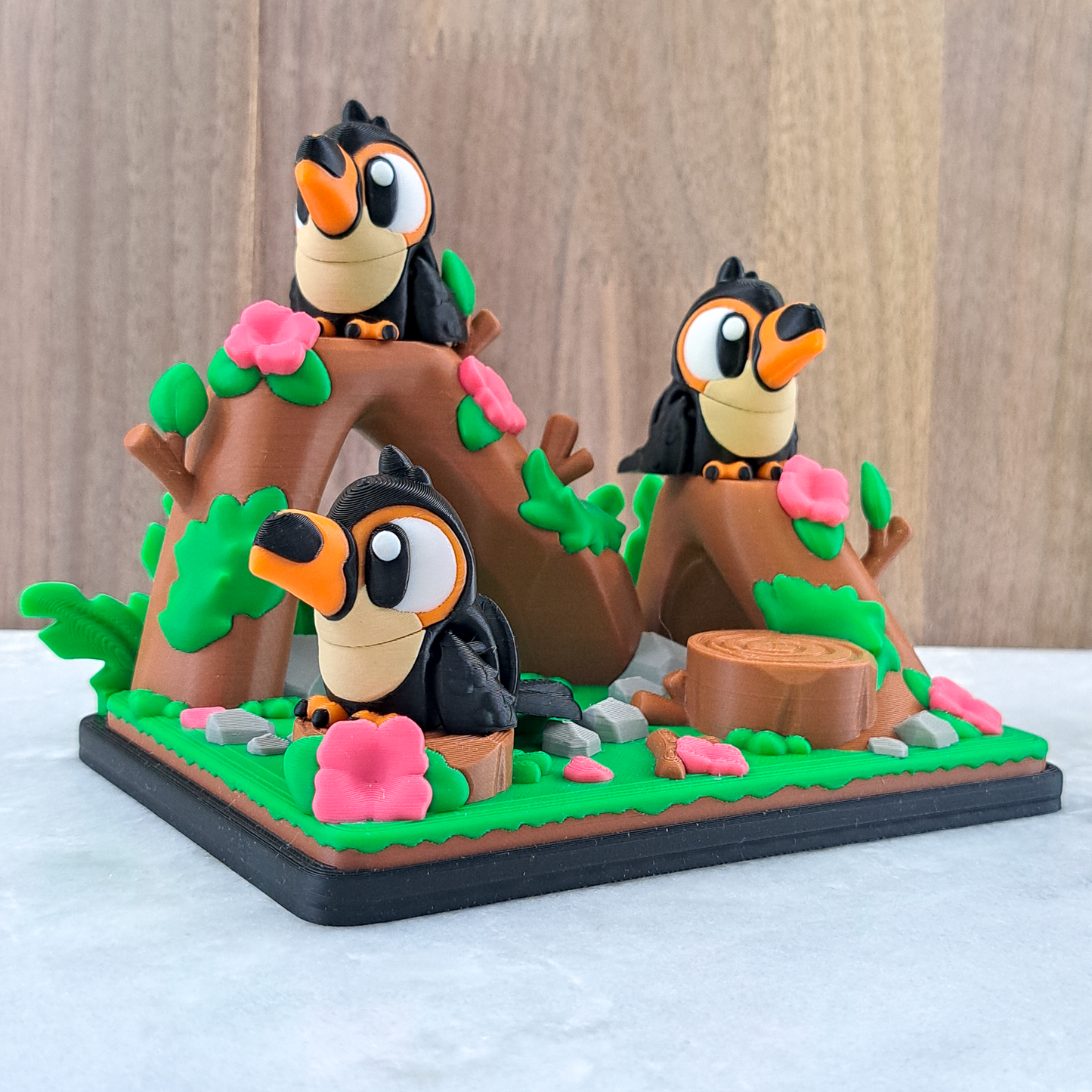 Jungle des Toucans – Un Univers Fleuri à Collectionner