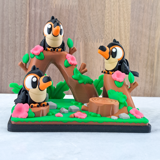 Jungle des Toucans – Un Univers Fleuri à Collectionner