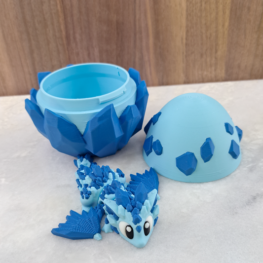 Œuf-Dragon de Glace (Cristal) – Aventure Glacée à Collectionner