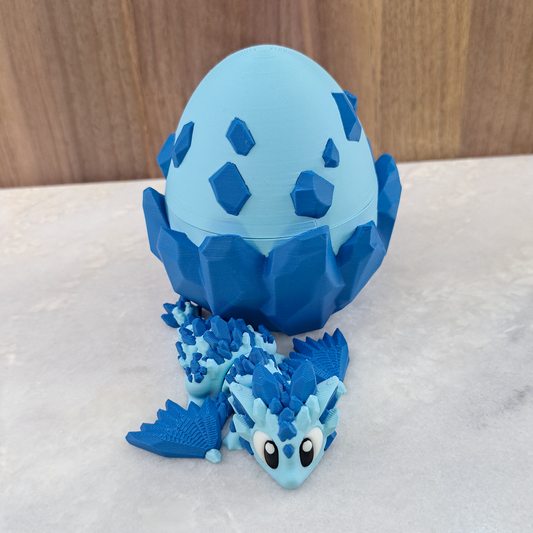 Œuf-Dragon de Glace (Cristal) – Aventure Glacée à Collectionner