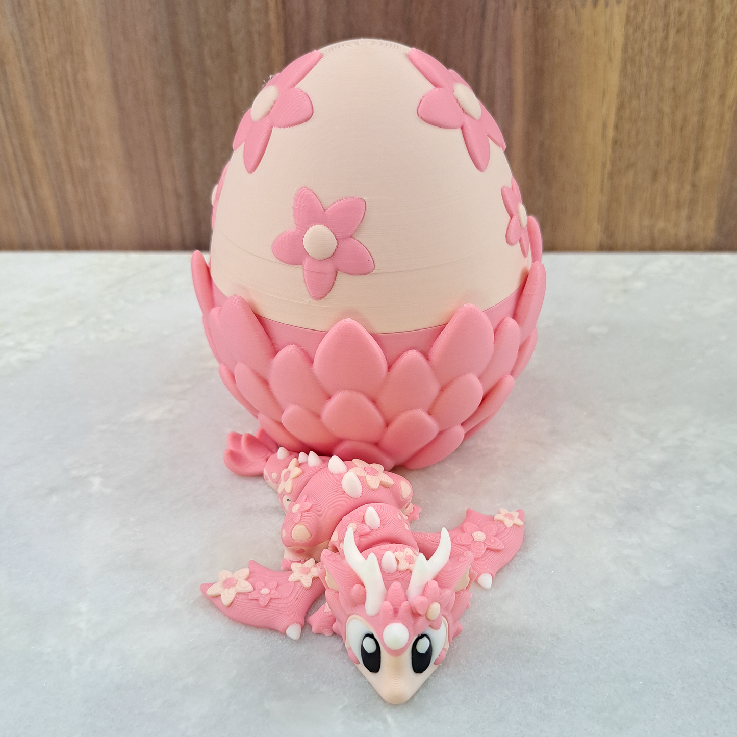 Œuf-Dragon Fleurs – Éclosion Printanière à Collectionner
