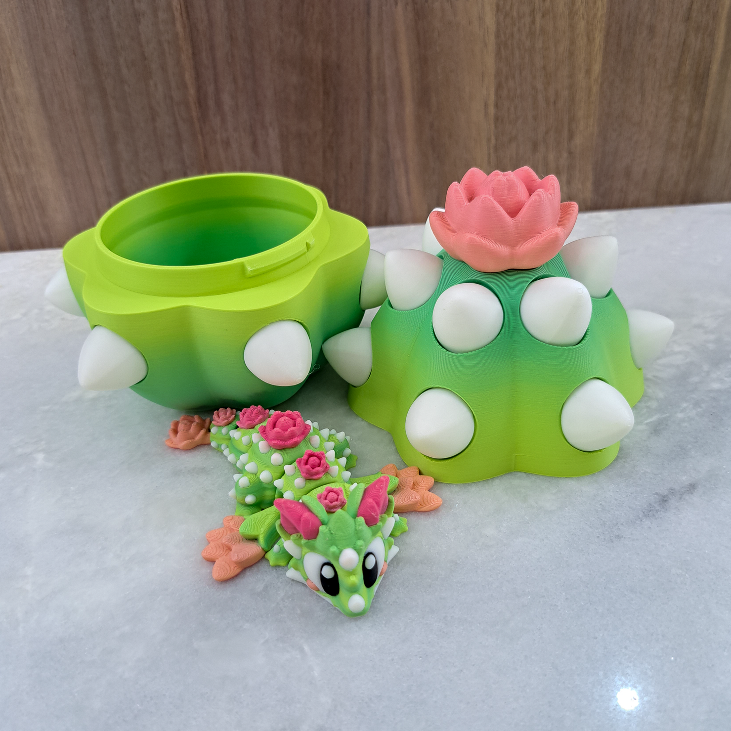 Œuf-Dragon Cactus – Un Univers Miniature à Collectionner !