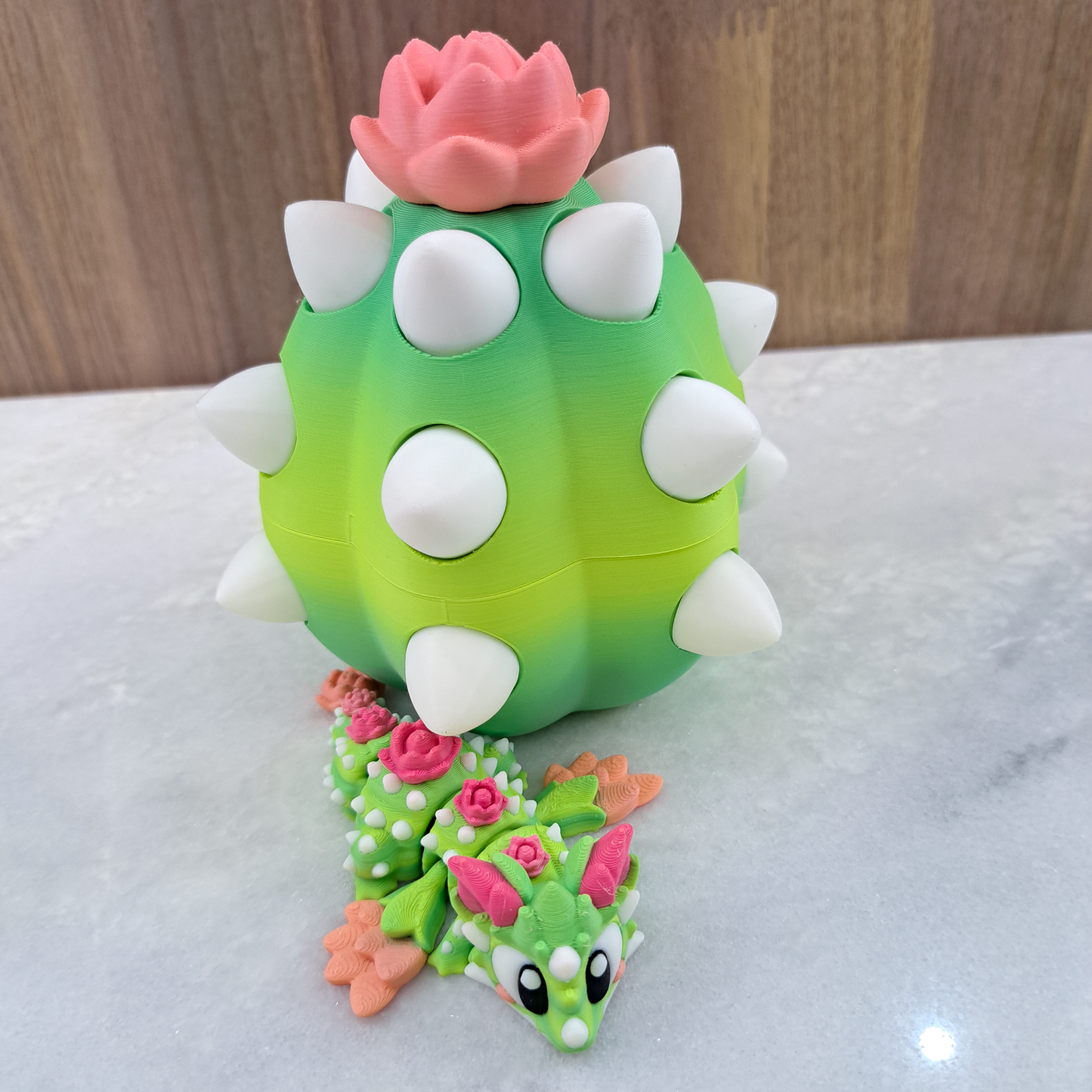 Œuf-Dragon Cactus – Un Univers Miniature à Collectionner !