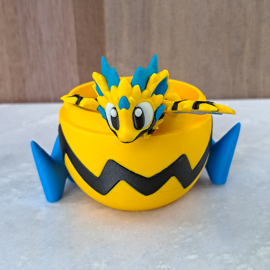 Œuf-Dragon Électrique – Une Etincelle de Magie à Collectionner